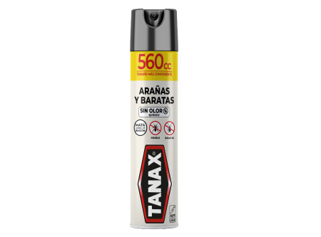  INSECTICIDA A/SOL 560 CC TANAX ARA�AS/BARAT S/OLOR 