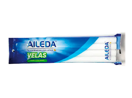  VELA BLANCA GRANDE PQ X 4 UN AILEDA 