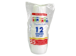  PLATO PLASTICO 26CM BLANCO TUC X 20 UN 