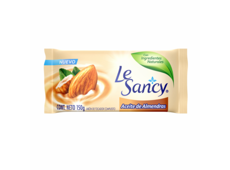  JABON TOCADOR 150 GRS LE SANCY  ACEITE/ALMENDRAS 