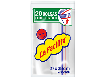  BOLSA HERMETICA GRANDE FACILITA X 20UN 27X28CM 