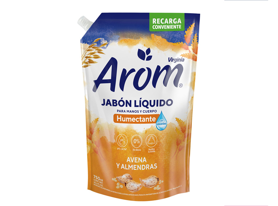  JABON LIQ. 750 ML. AVENA/ALMENDRAS AROM DOYPACK 