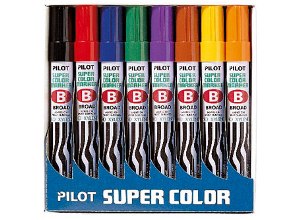  MARCADOR PERMAN.PILOT BISELADO 8 COLORES 