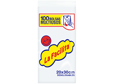  BOLSA MULTIUSO 20 X  30 PQ X 100 UNI FACILITA ALU 
