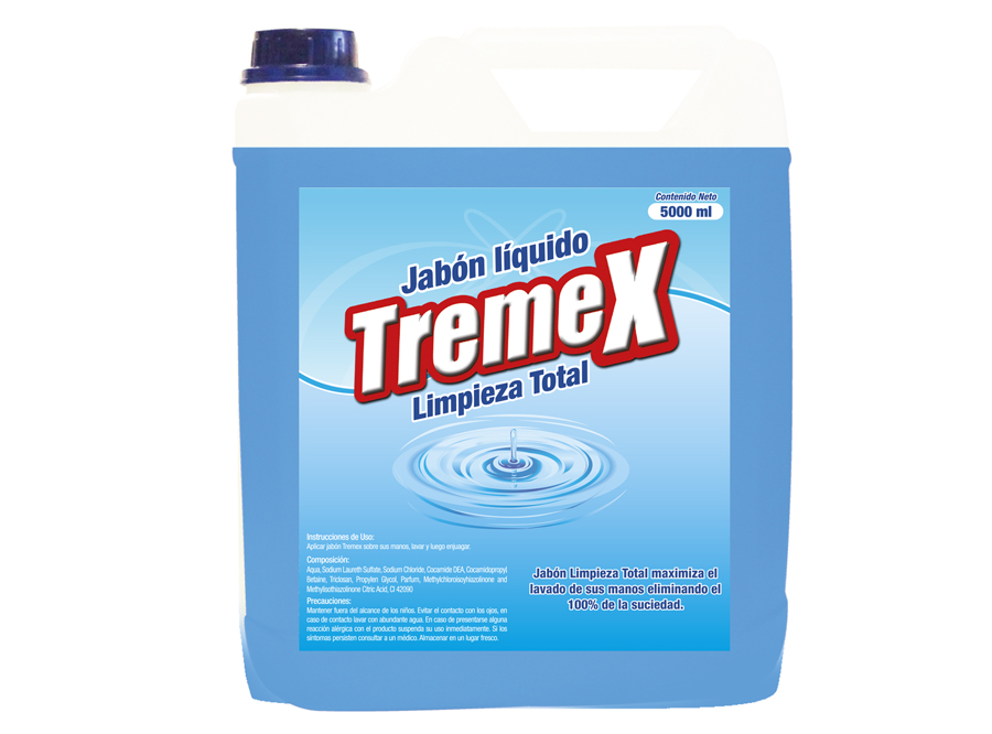  JABON LIQ. 5 LT. ANTIBACTERIAL TREMEX HYGIENIC 