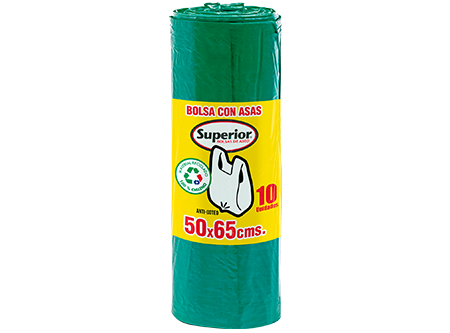 BOLSA BASURA ROLLO  50 X  65 PQX10 SUPERIOR C/ASAS 