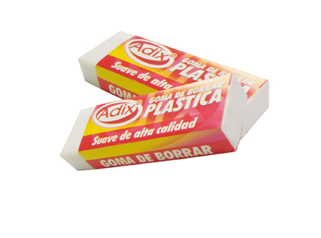  ESP. GOMA BORRAR ADIX PLASTICA 6X2.2X1.1 