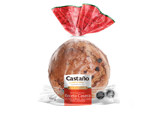  PAN DE PASCUA 800 GR CASTAO ENSENADA FRUTOS SECOS 