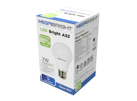  AMPOLLETA LED  7W E27 L.FRIA MEGABRIGHT 