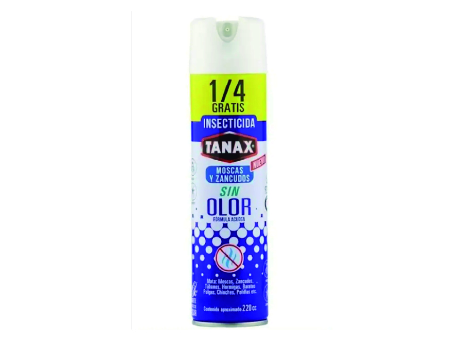  INSECTICIDA A/SOL 220 CC +1/4 TANAX MOS/ZAN S/OLOR 