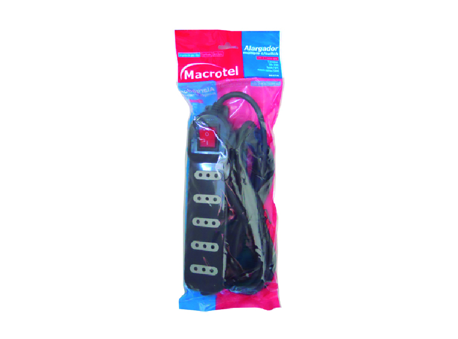  ALARGADOR ELECTR.  3 MTS 5 POSIC MACROTEL SWITCH N 