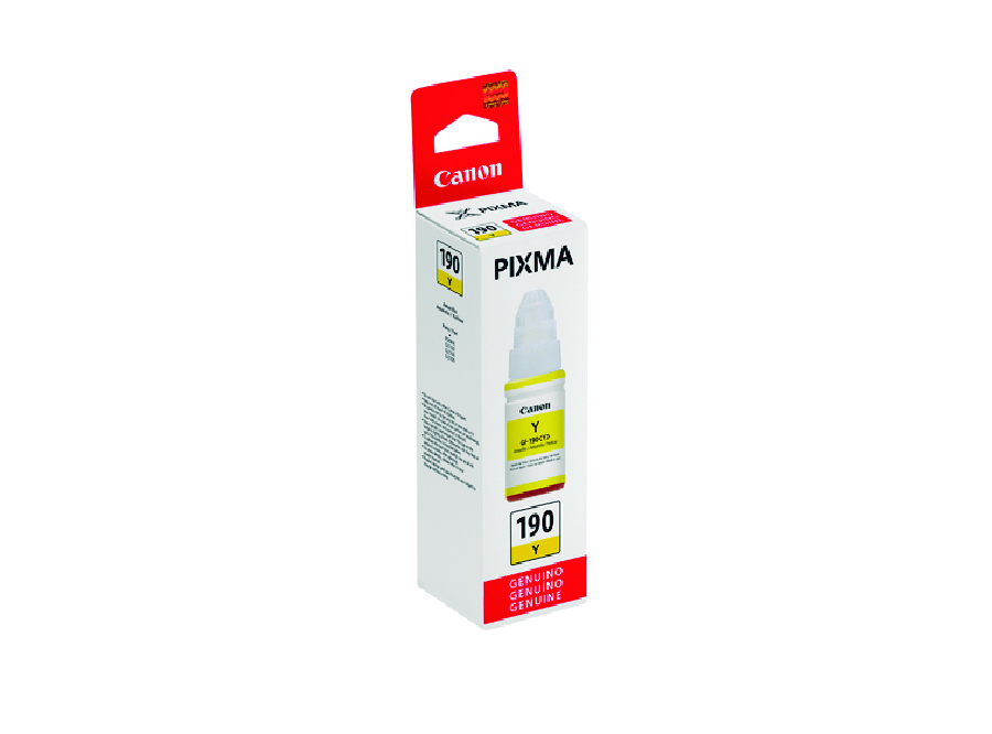  BOTELLA CANON GI-190 Y PIXMA G1100/2100/3100 7000P 