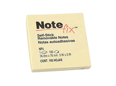  NOTA ADHE. MEDIANA 100 HJ AMARILLA NOTEFIX 