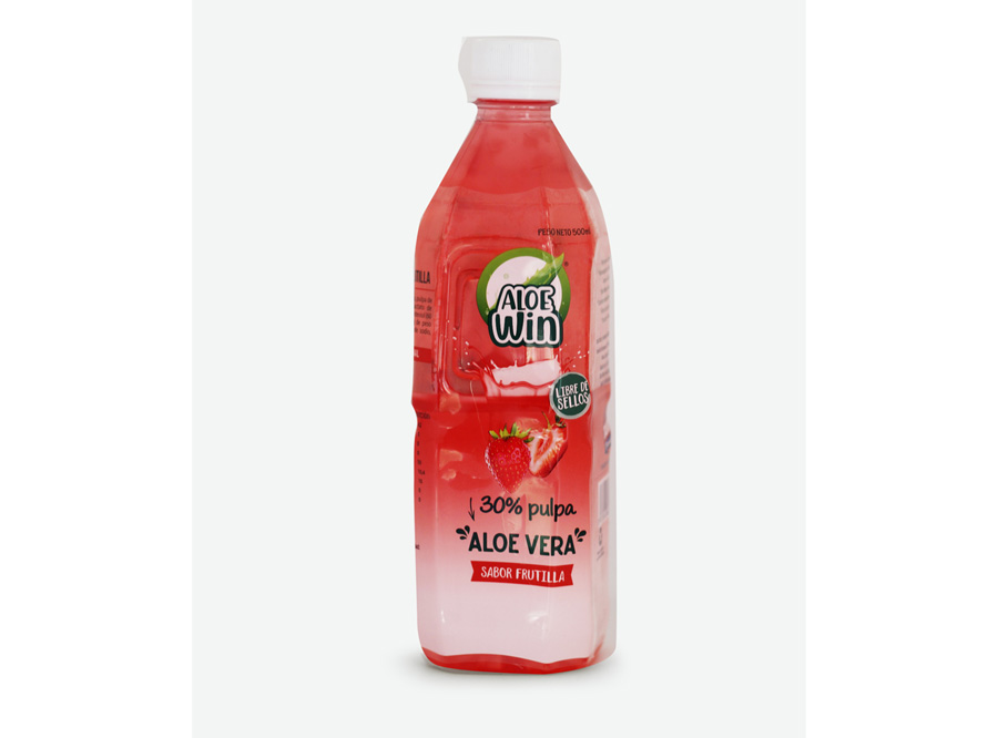  BEBIDA ALOE VERA 500 ML FRUTILLA ALOE WIN 