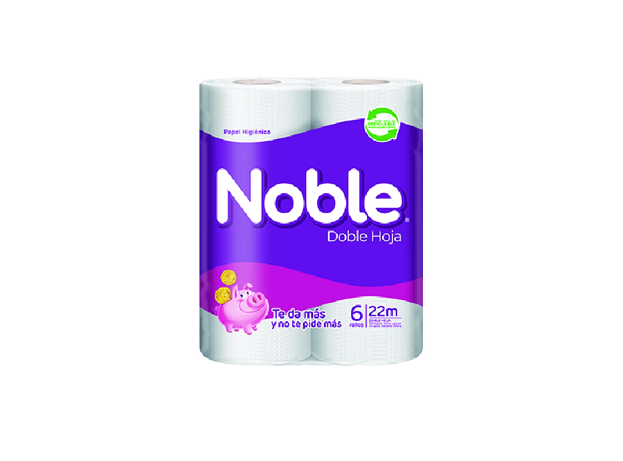  PAPEL HIG.  6 ROLLOS   22 MT. H/D NOBLE 