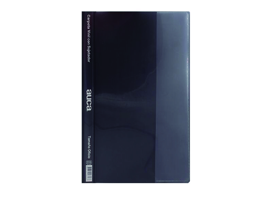  CARPETA VINIL OFICIO NEGRA AUCA 