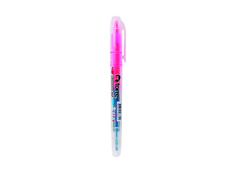  DESTACADOR T/LAPIZ DOBLE PUNTA CELES/ROSAD TORRE 