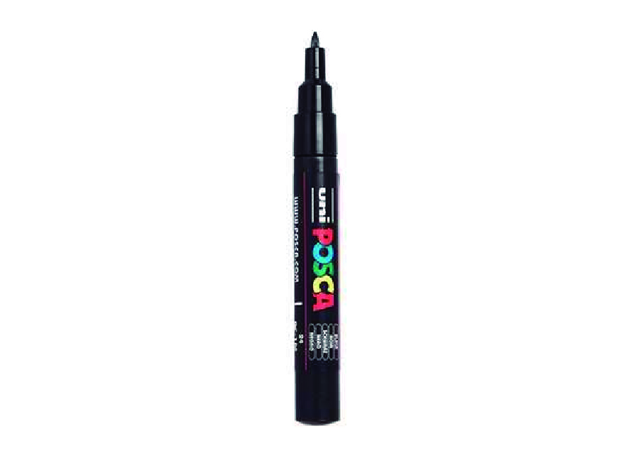  MARCADOR ACRILICO POSCA 1M NEGRO 