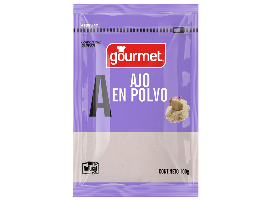  CONDIMENTO AJO EN POLVO 100 GR GOURMET 