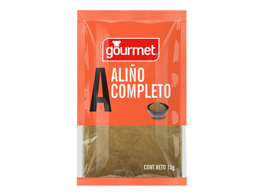  CONDIMENTO ALIO COMPLETO 15 GR X 50 UN GOURMET 