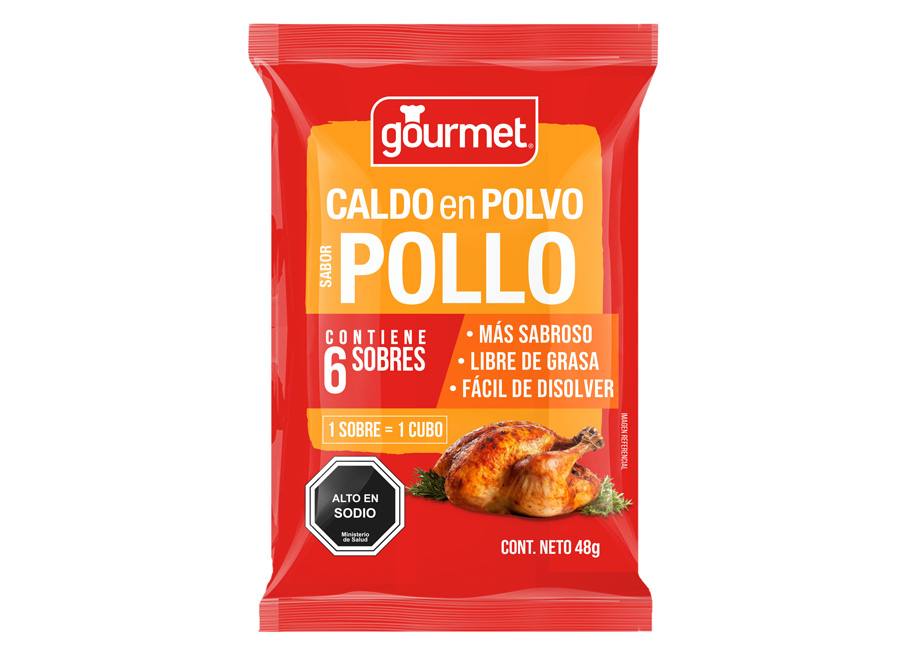  CALDO POLVO S/POLLO 6 UN X 18 UN GOURMET 