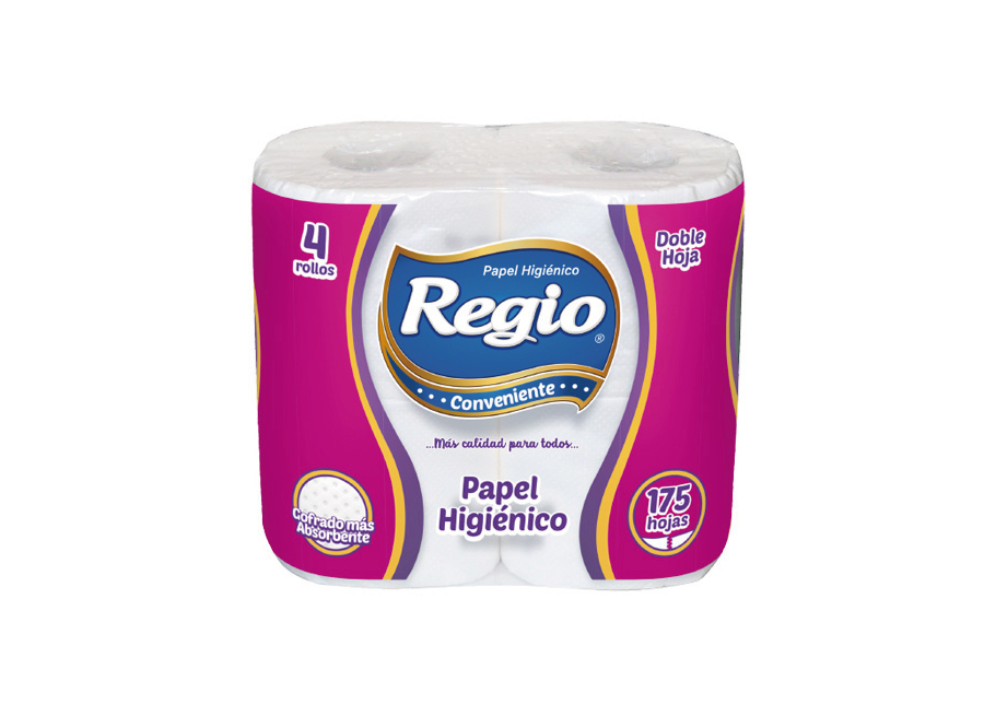  PAPEL HIG.  4 ROLLOS   20 MT. H/D REGIO 175 HJ 