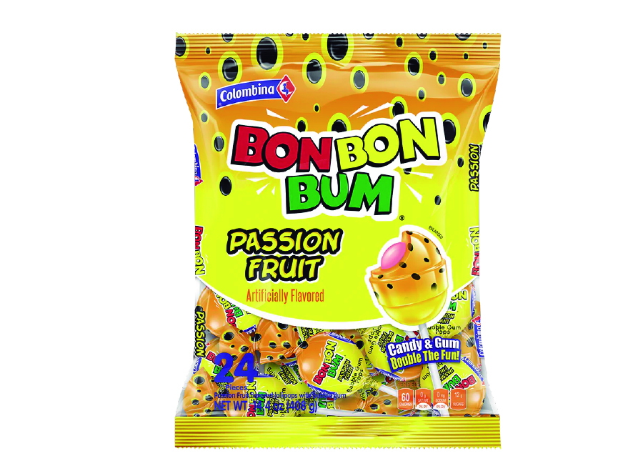  CHUPETE BON BON BUM MARACUYA X 240 UN COLOMBINA 