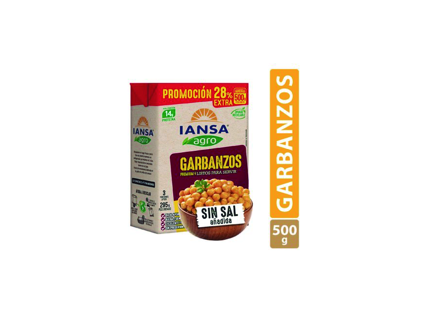  GARBANZO 500 GR IANSA 