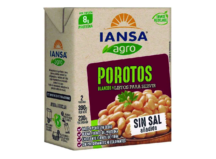  POROTO BLANCO 390 GR IANSA TETRA 