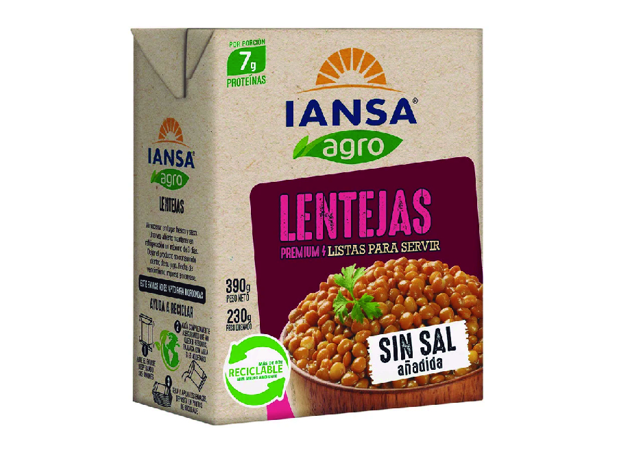  LENTEJA 390 GR IANSA TETRA 