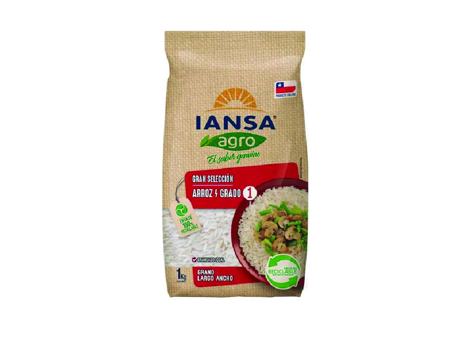  ARROZ 1 KG GRADO 1 IANSA 