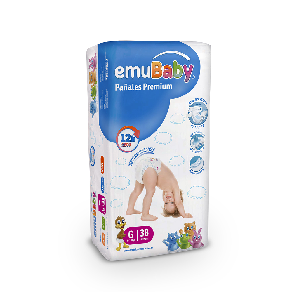  PANAL EMUBABY SUPER PREMIUM PQT X 38 UN G 