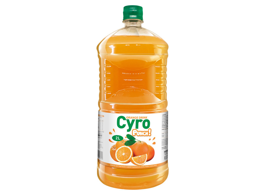  BEBIDA REFRES. 2 LT X 6 UN CYRO PUNCH NARANJA 