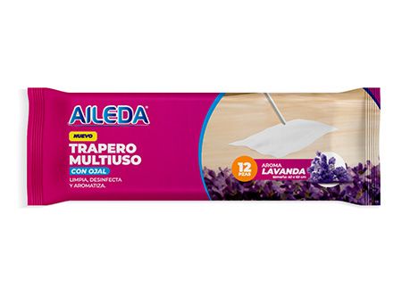  TRAPERO DESECHABLE PQ X 12 UN LAVANDA AILEDA 