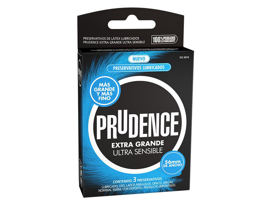  PRESERVATIVO EXTRA GDE DP 12 S/BRE X 3UN PRUDENCE 