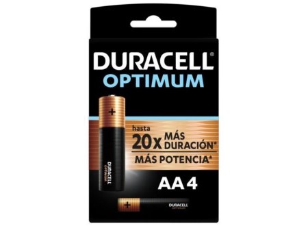  PILA ALCALINA AA X 4 DURACELL OPTIMUM 