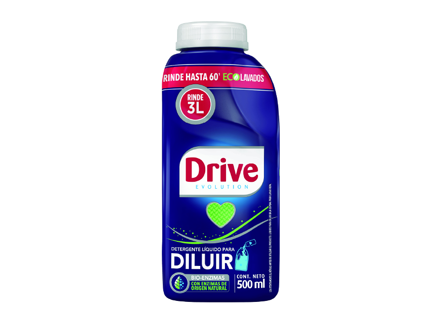  DETERGENTE LIQUIDO  500 ML DRIVE CONCENTRADO P/3 L 