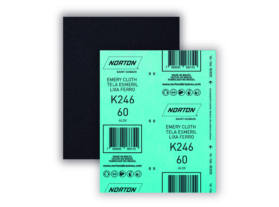  LIJA METAL K-246 SECO 225X275MM G60 25UN NORTON 