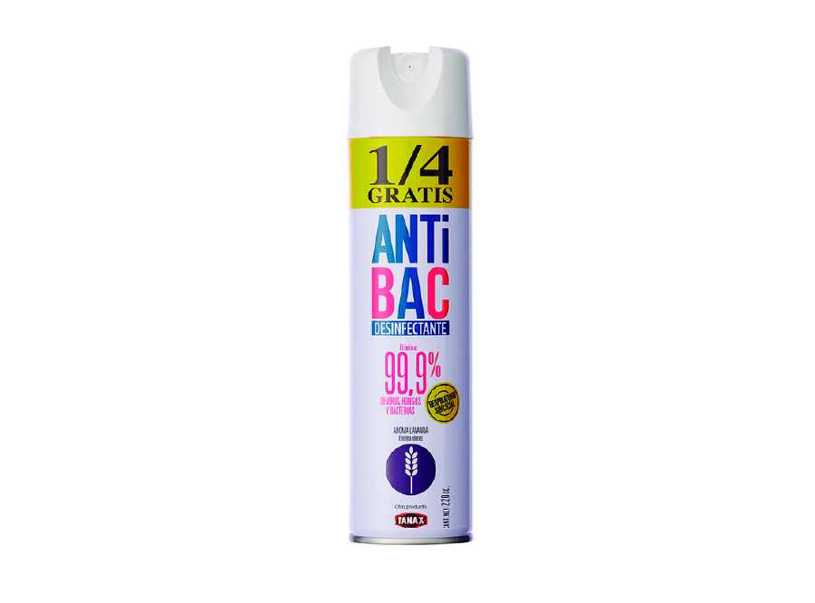  DESINFEC. A/SOL 220 CC +1/4 GRATIS ANTIBAC LAVANDA 