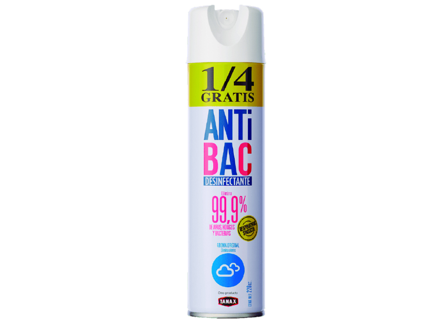 DESINFEC. A/SOL 220 CC +1/4 GRATIS ANTIBAC ORIGINA 