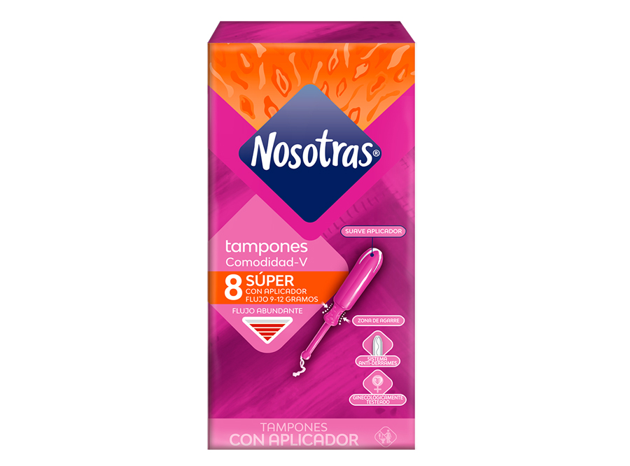  TAMPON HIG. NOSOTRAS BLISTER X 8 UN SUPER ABSORV. 