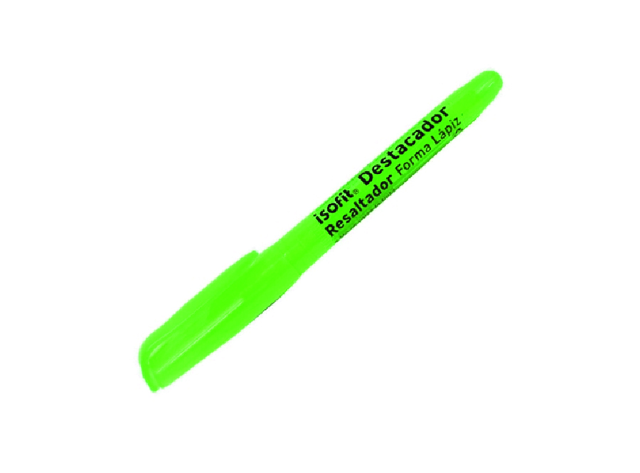  DESTACADOR T/LAPIZ VERDE ISOFIT 