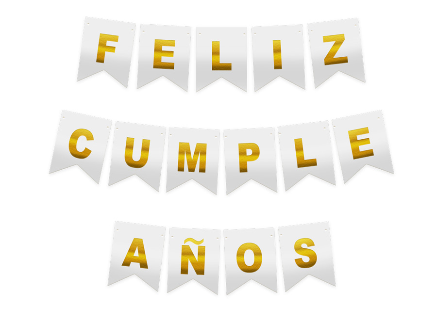  GUIRNALDA FELIZ CUMPLEAOS BL/DO 3MT 1UN 