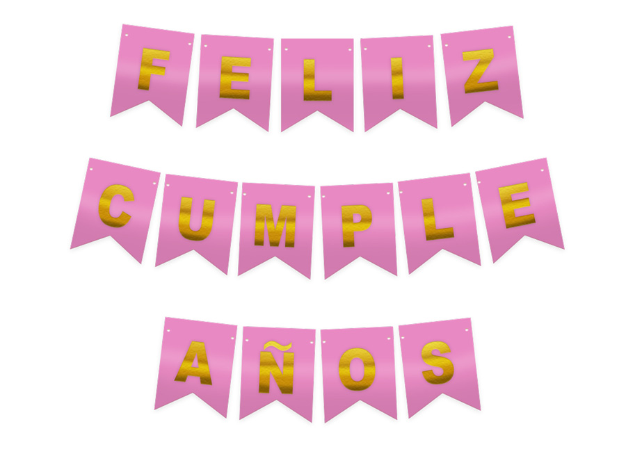  GUIRNALDA FELIZ CUMPLEAOS RO/DO 3MT 1UN 
