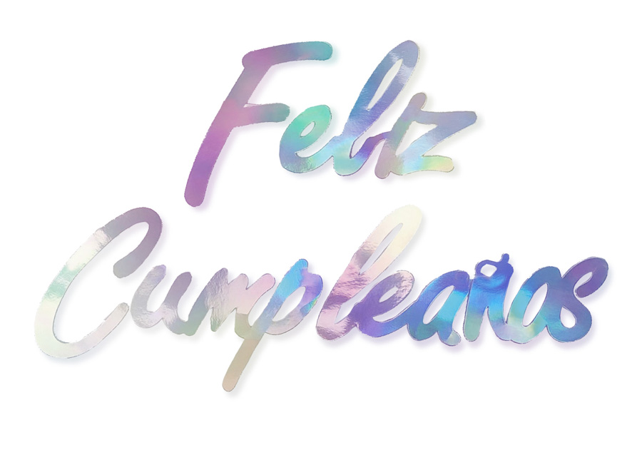  GUIRNALDA FELIZ CUMPLEAOS CURSIVO NACARADO 1MT 1U 