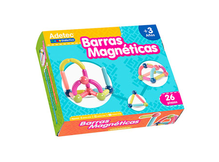  DIDACTICO ADETEC JUEGO BARRAS MAGNETICAS 26 PZAS 