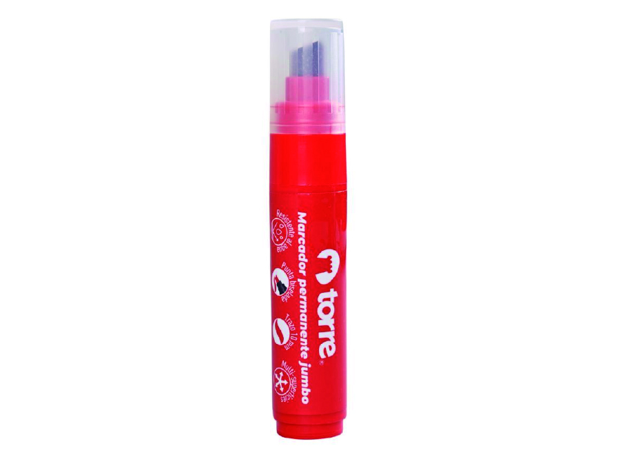  MARCADOR PERMAN.ROJO JUMBO P.BISEL. TORRE 