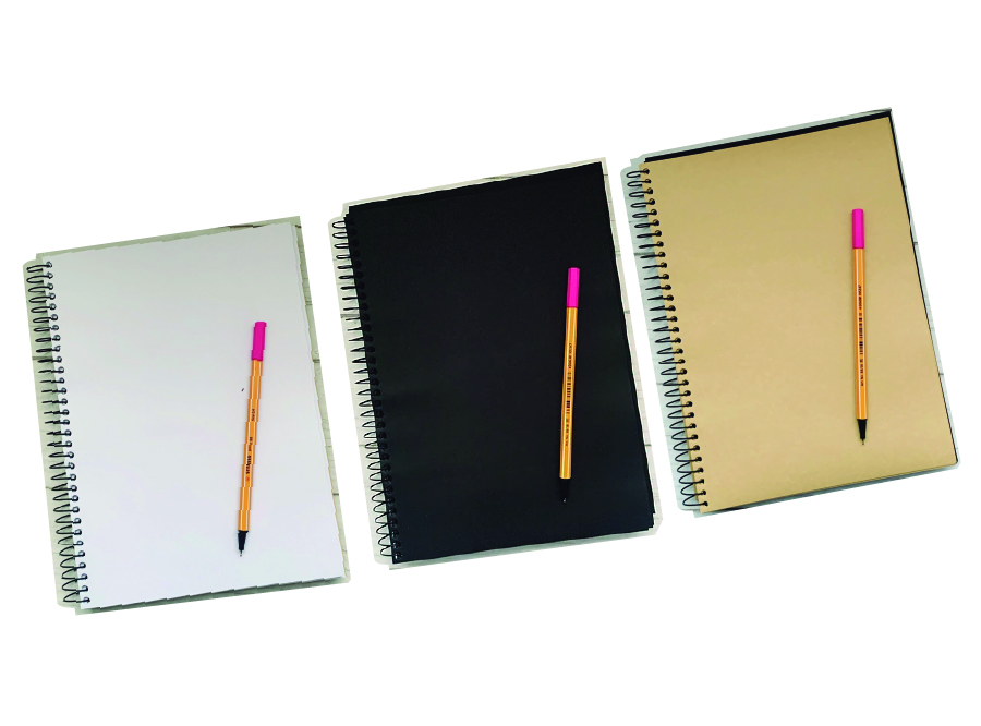 CUADERNO A4 120 HJ M7 TOP HJ NEGRA-KRAFT BLANCA 