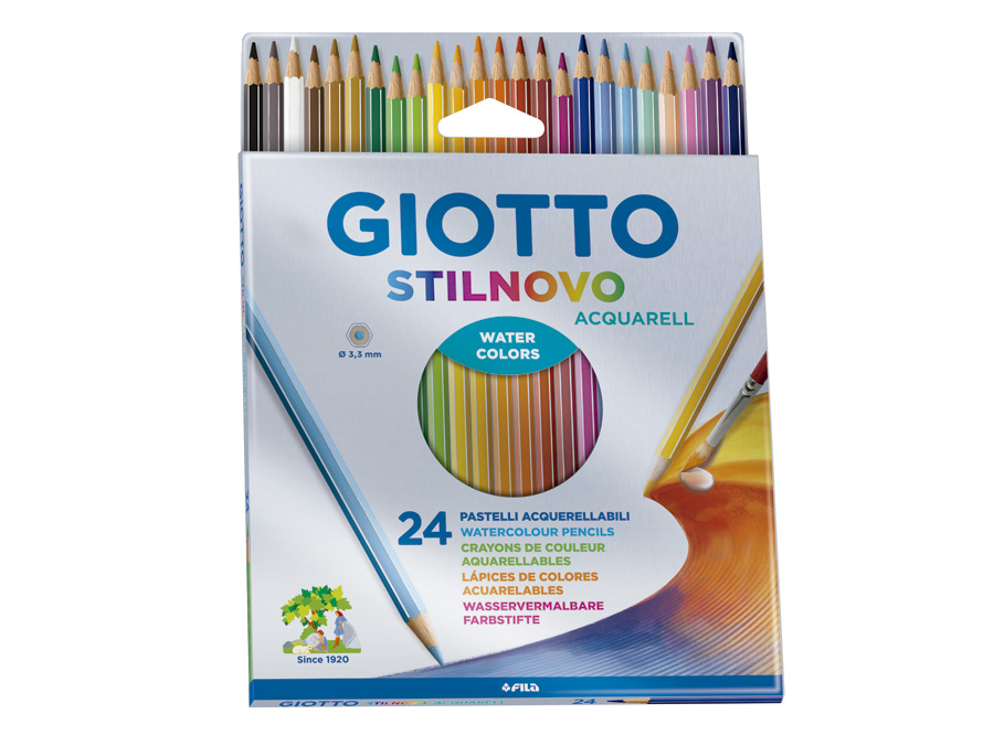  LAPIZ ACUARELA  24 UN. LARGO GIOTTO 