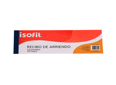  FORMULARIO RECIBO DE ARRIENDO 50HJ. ISOFIT 